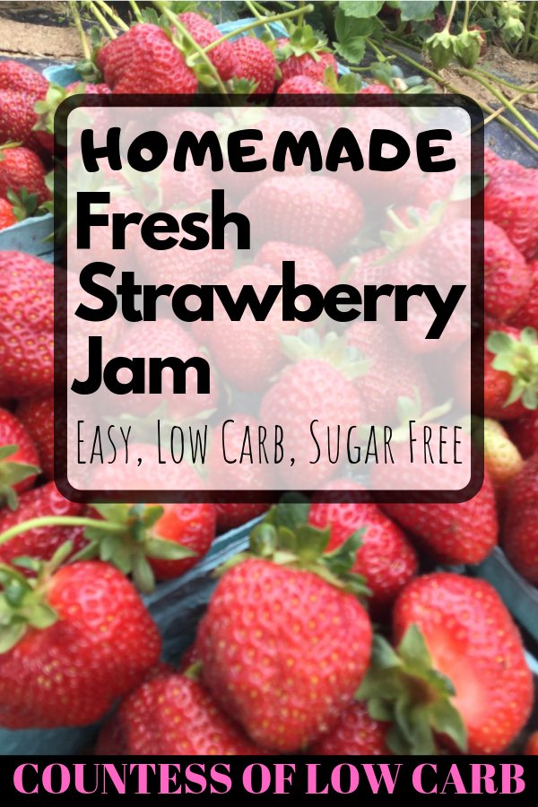Low carb sugar free strawberry chia jam recipe